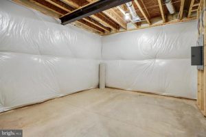 white marsh colonial style unfinished basement